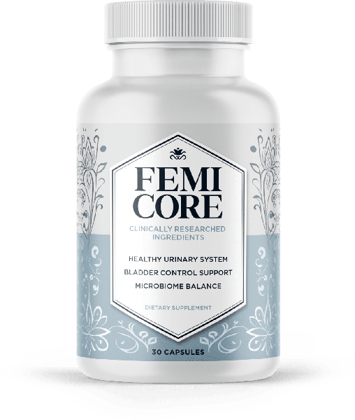 FemiCore bottle, 30 capsules, dietary supplement